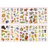 10 Sheets/Set  Fake Tattoo Stickers Cartoon Animal Temporary Tattoos for Kids Arms Body DIY Waterproof Tattoo
