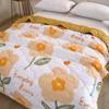 Double Sided Cooling Quilt with Flower Pattern Cooling Fiber, Lightweight Cooling Summer Comforter Quilt for Hot Sleeper Night Sweats Multiple Styles