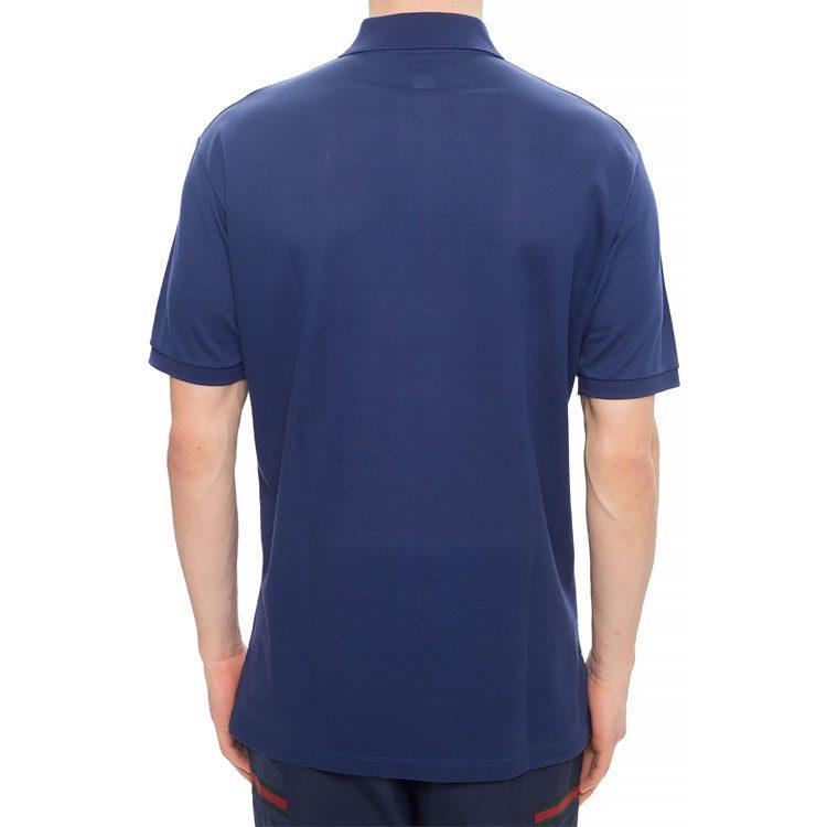 GUCCI Polo Shirts Men's Blue Polo Collar Moderate 598957-XJB0V-4684