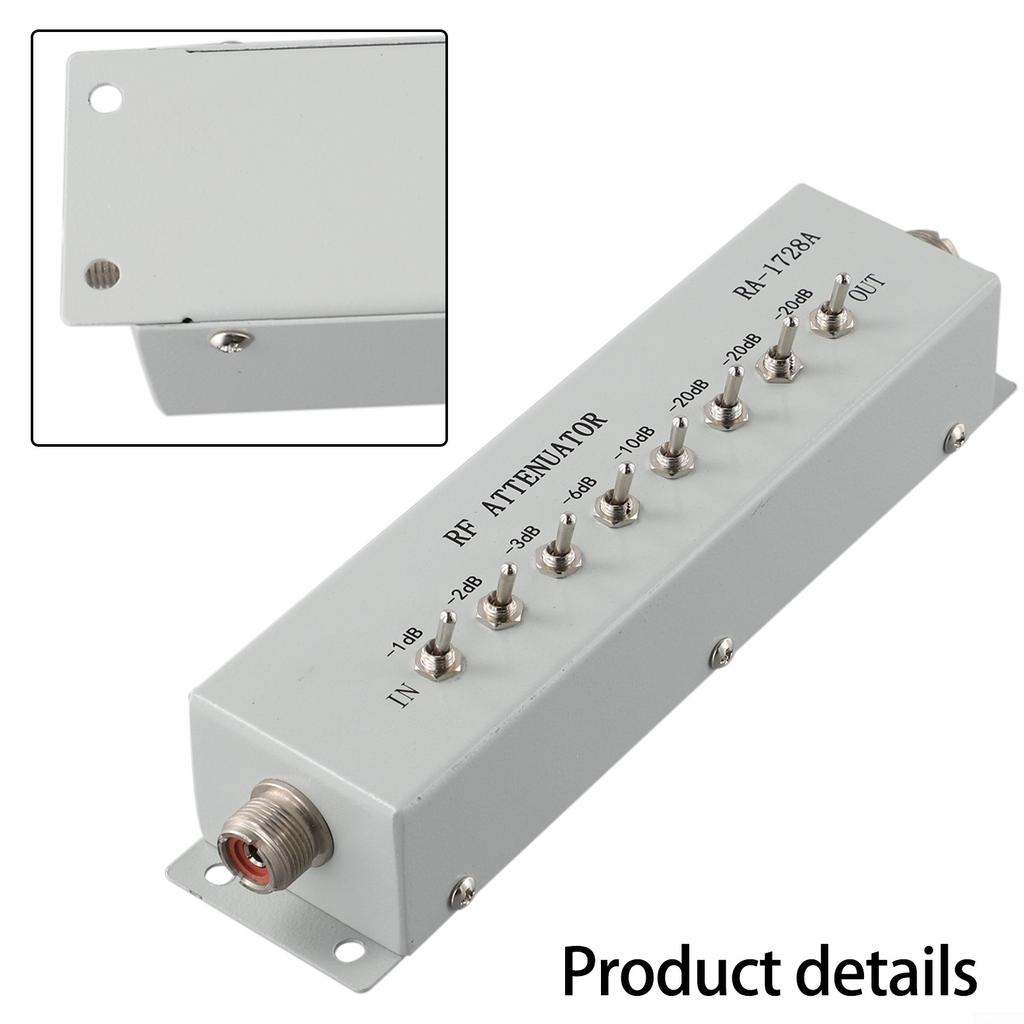0 - 82DB VARIABLE/ STEP ATTENUATOR 50 OHM for Ham Radio Transmitter Etc