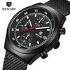 BENYAR 5200 Eleganti Orologi al Quarzo da Uomo Multifunzione Luminoso Calendario Cronografo Lusso Affari Orologio da Uomo Montre Homme