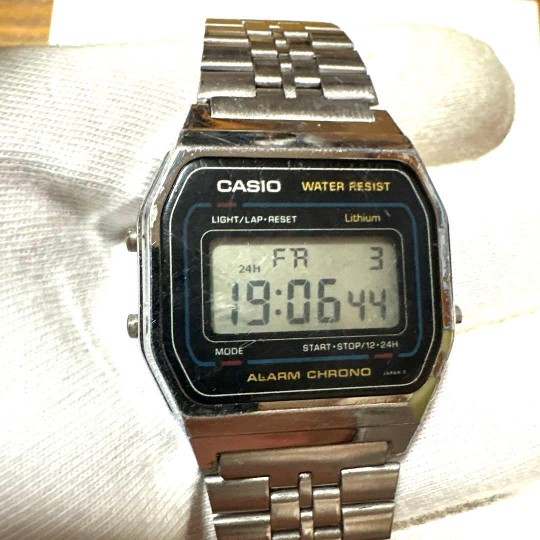Used CASIO A155W Vintage Old 587 Cheap Casio Chipukashi