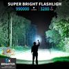 LED Rechargeable Flashlights 990000 High Lumens, Super Bright Flashlight High Power Flash Light with 7 Modes, 15H Running Time, IPX7 Waterproof