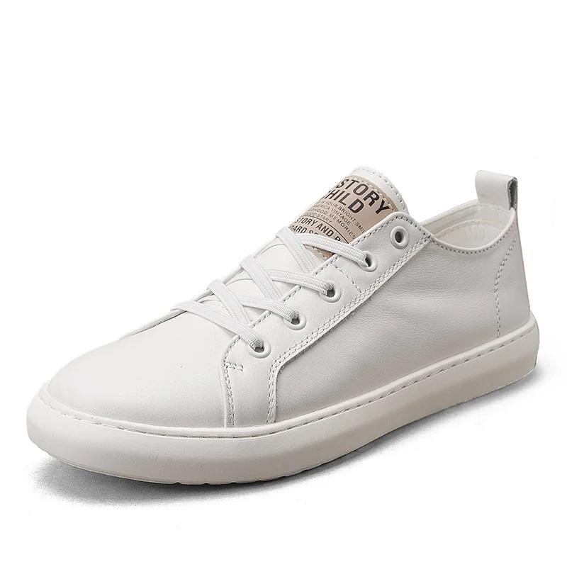 

Модная итальянская новая мужская обувь, модная кожаная повседневная обувь, люксовый бренд, нескользящие износостойкие спортивные кроссовки, удобные мокасины 44 белый