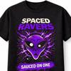 Spaced Ravers Alien Rave Space Raiders Crisp BBQ Graphic Festival Unisex TShirt
