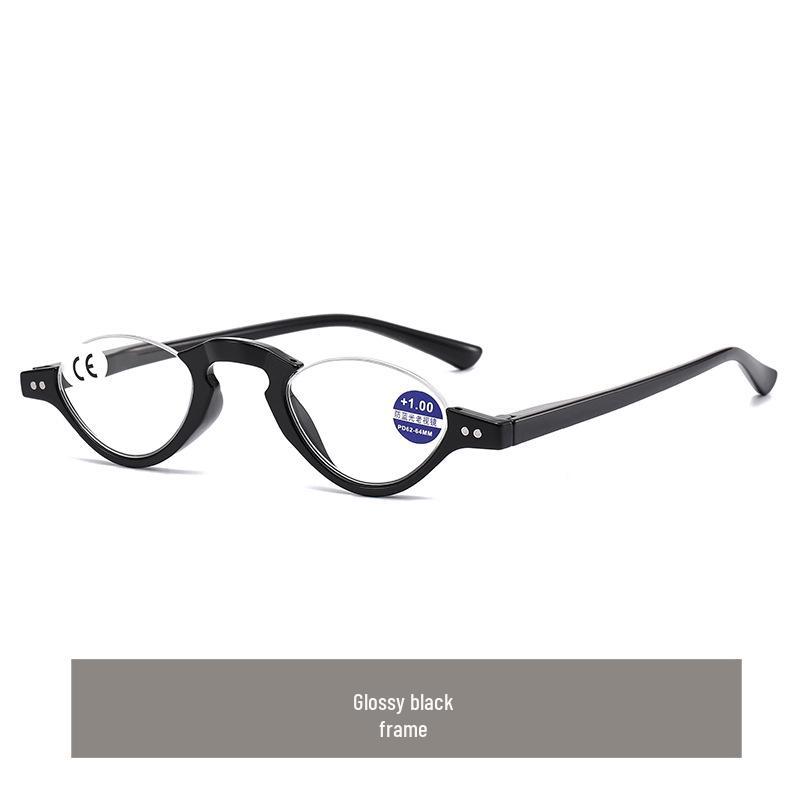 Retro-Lesebrille mit Halbrand und Blaulichtfilter für Senioren – Stilvolle High-Definition-Brille
