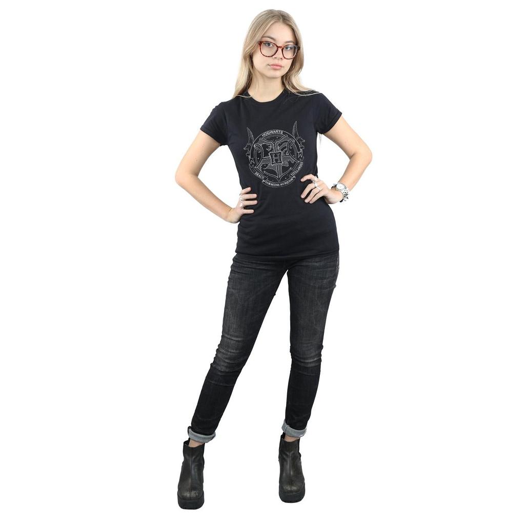 Harry Potter Womens/Ladies Hogwarts Seal Cotton T-Shirt