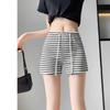 Spice Girl Striped Towel Sports Shorts Women's New Summer High Waist Casual Wide Leg Pants Hot Pants Shorts
