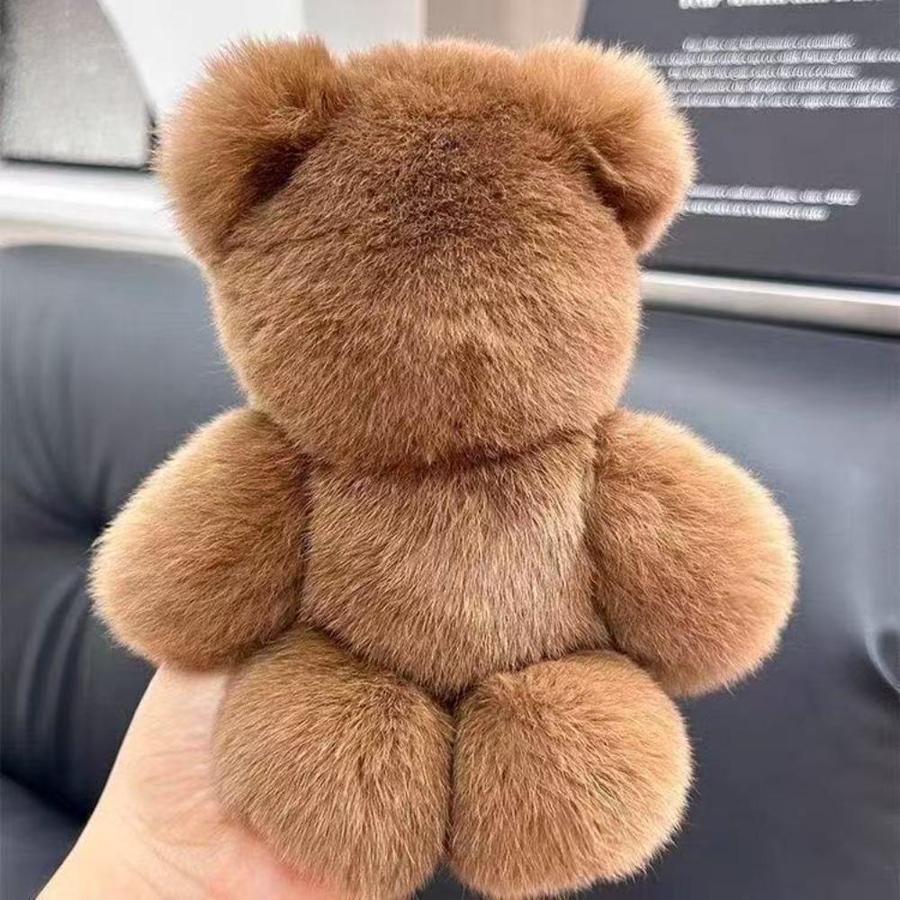 Handbag Charm Bear Doll Pendant Stuffed Animal Bear Keyring Adorable Bear Keychain Backpack