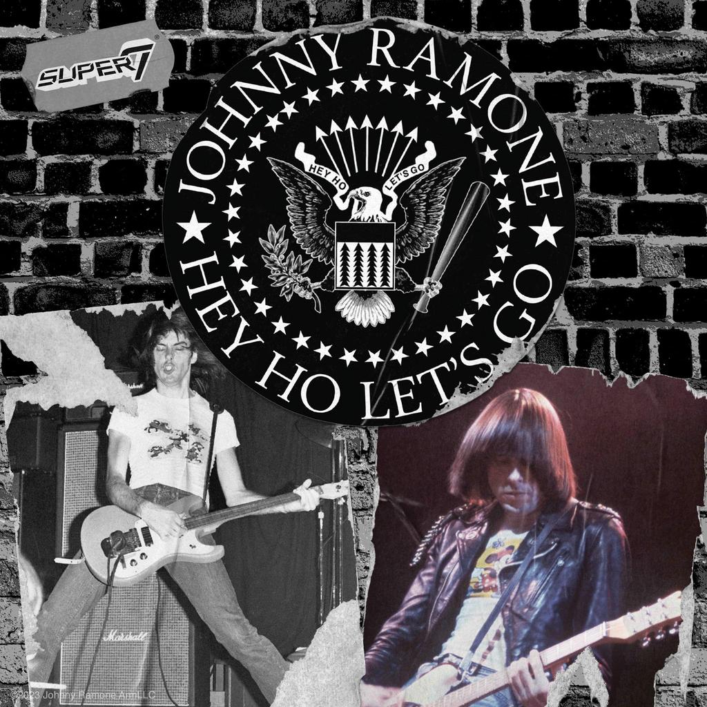 Johnny Ramone Re Action Figure Johnny Ramone Super7 Punk Toy Ramones