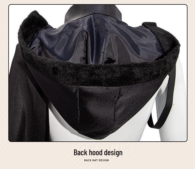 2025 Medieval Hooded Wizard Cloak Costume for Cosplay & Parties