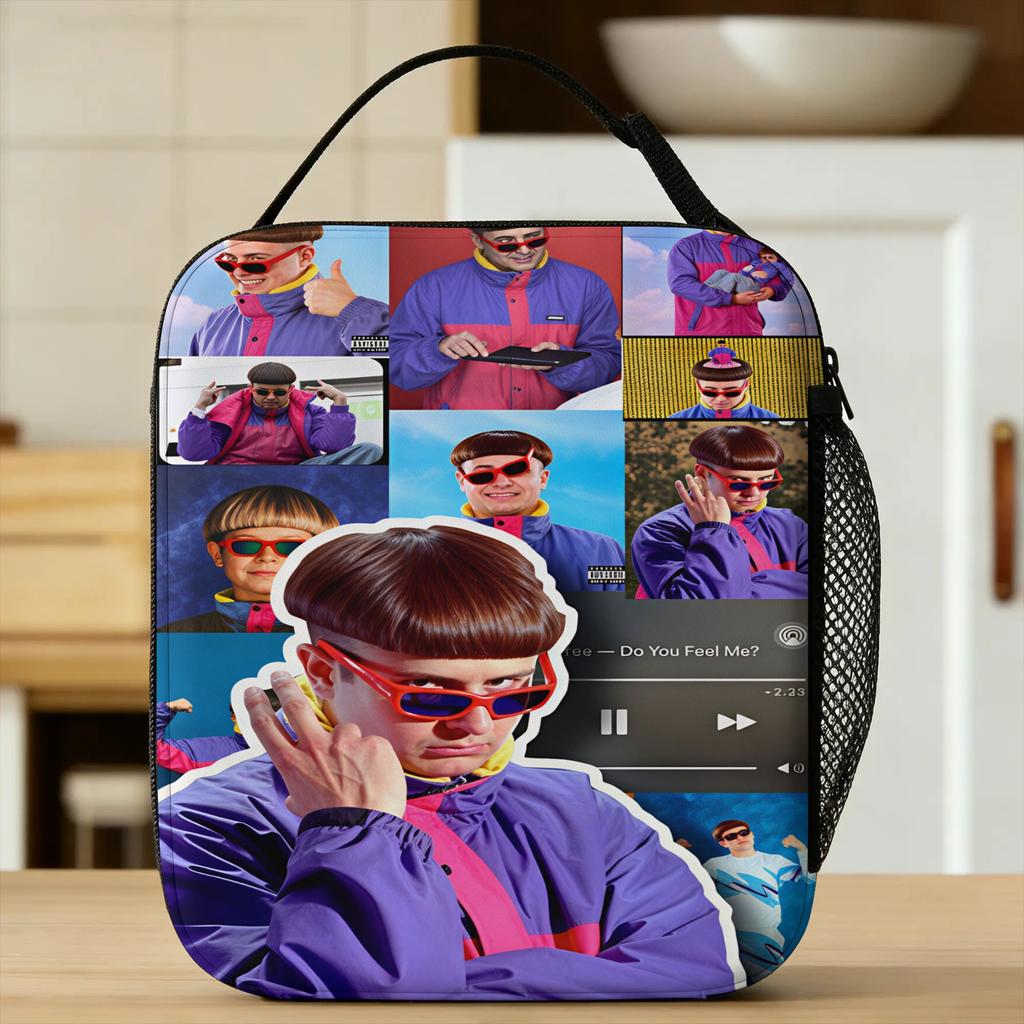 Oliver Tree Lunch Bag Portable Zipper Lunch Box Child Office Custom Cooler Bag Kawaii Oxford Thermal Tote Handbags