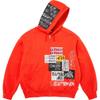 Supreme 176 Zip Up Hooded Sweatshirt Bright Orange