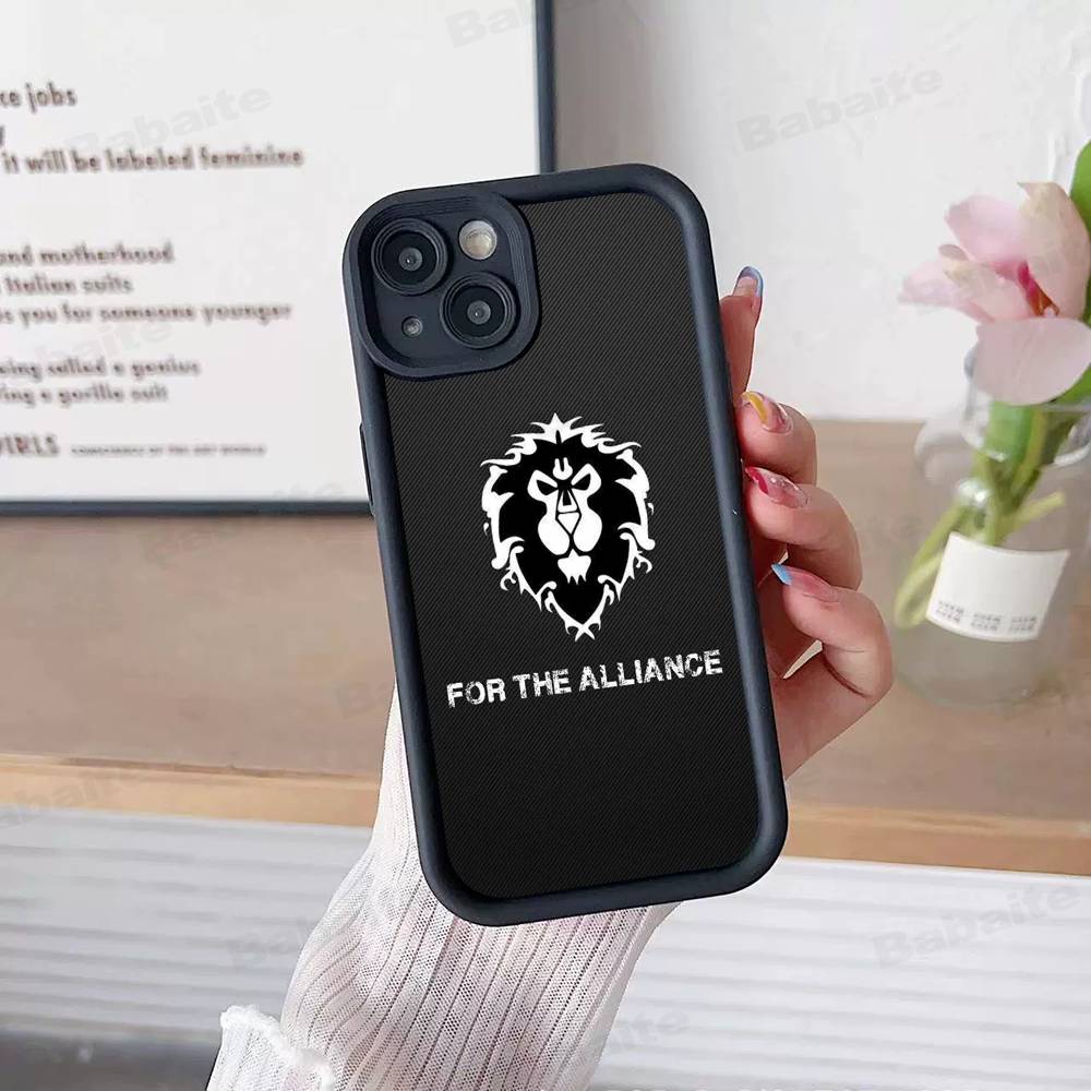 Game World Of Warcraft Silicone Soft Phone Case For IPhone 17 16 15 14 Plus 13 12 Mini 11 Black Cover