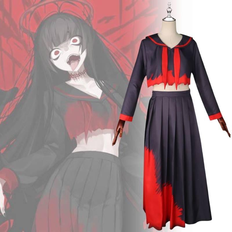Elegant Polyester Cosplay Costume For Blue Archive Game Characters Sweet Style
