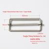 Stainless Steel Adjustable D-Ring Buckle - Copper Three-Speed Wire Pull Design