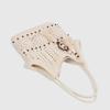Sen Ethnic Style Hollow Tassel Woven Bag Women's Literary Knitted Commuter Seaside Vacation Tote