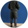 SECOND CORNER 2C Men'S Camper/Hunter Graphic Winter Padded Shorts + Waist Belt/Pouch Neymar