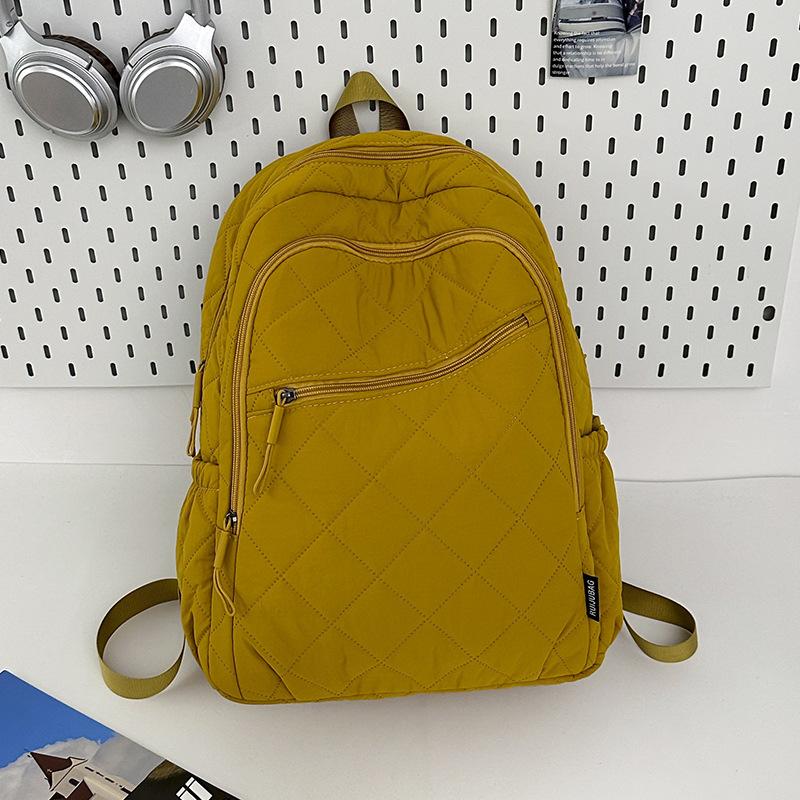 Schoolbag New Diamond Embroidered Thread Backpack Daily Commute Travel Fashion Leisure Large Capacity Nylon Messenger Backpack