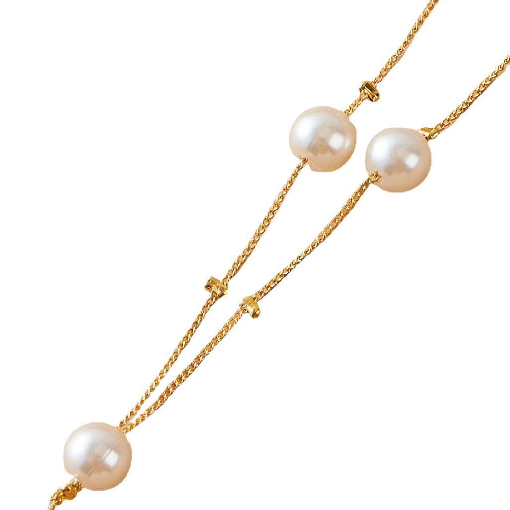 Fashion Sweet Elegant Pearl Simple Temperament Necklace Earrings Bracelet Set