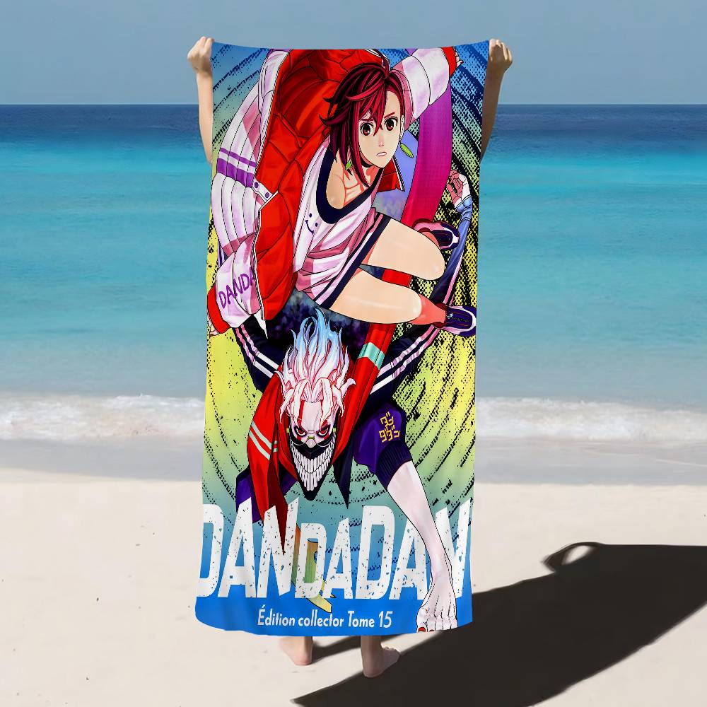 Anime D-Dandadan Ken Takakura Anime Beach Swimming Towel Soft Absorbent Washcloth Children's Gifts for Kids Travel Camping Gym