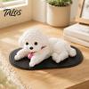 Anxiety Relief Fidget Toy Cute Puppy Figurine, Car Dashboard Decoration with Anti-Slip Mat, Flexible TPR Stress Soft Toy, Automotive Interior