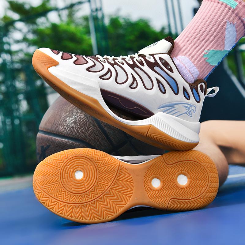 Men's Basketball Shoes Cushioned Breathable Sneakers Train Athletes High Quality Sport Shoes Non-Slip Night Light Casual Sneaker