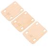 Electric Guitar Neck Shim Maple Wood Neck Shim Spacer Instrument Accessory for Replacement 3pcs