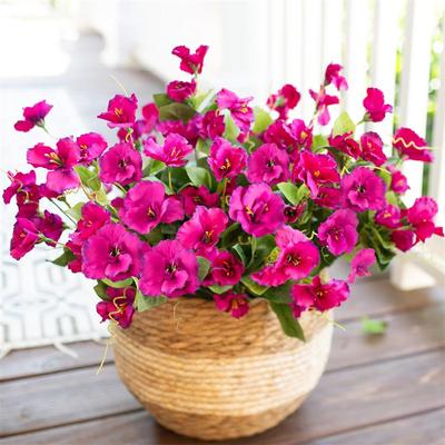 40Cm Long Hibiscus Small Handle Flower Artificial Bouquet Fake Flower Silk Flower Home Decoration Living Room Dining Table Model Room Decoration