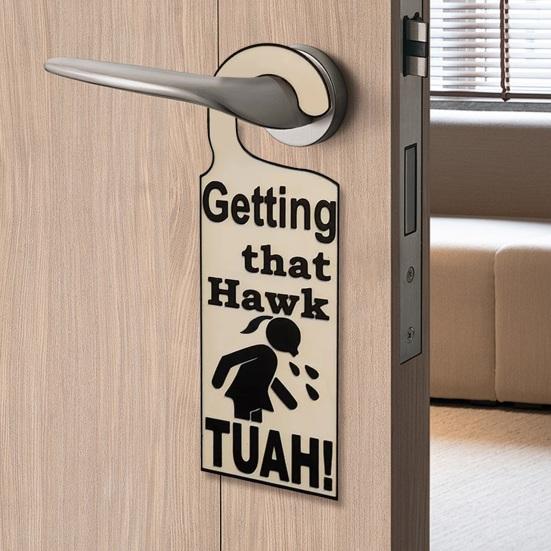 Acrylic Door Knob Hanger Home Office Dorm Bedroom All Standard Doors Handle Hanging Decoration