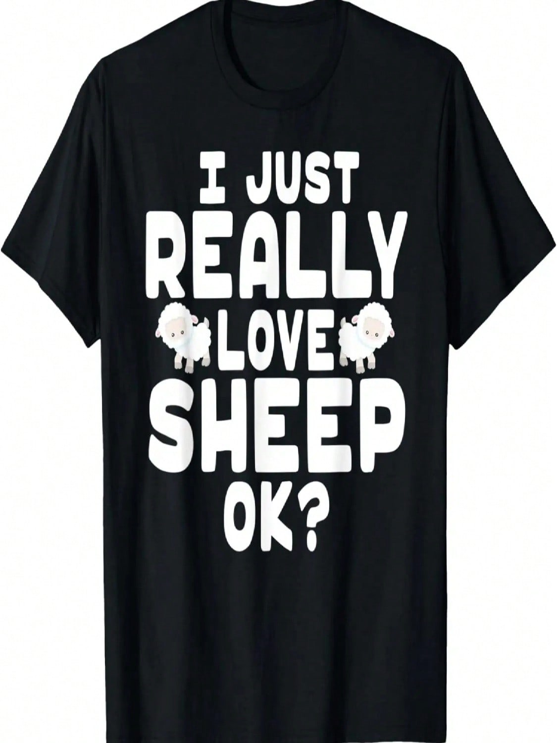 I Just Really Love Sheep - Cute Sheep Lover T-Shirt S разноцветный