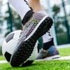 35-48 High-Top-Fußballschuhe, Gummi, kurzer Nagel, Jugend-Turnschuhe, Fußball-Trainingsschuh, Kunstrasen, Kinder-Fußballschuhe