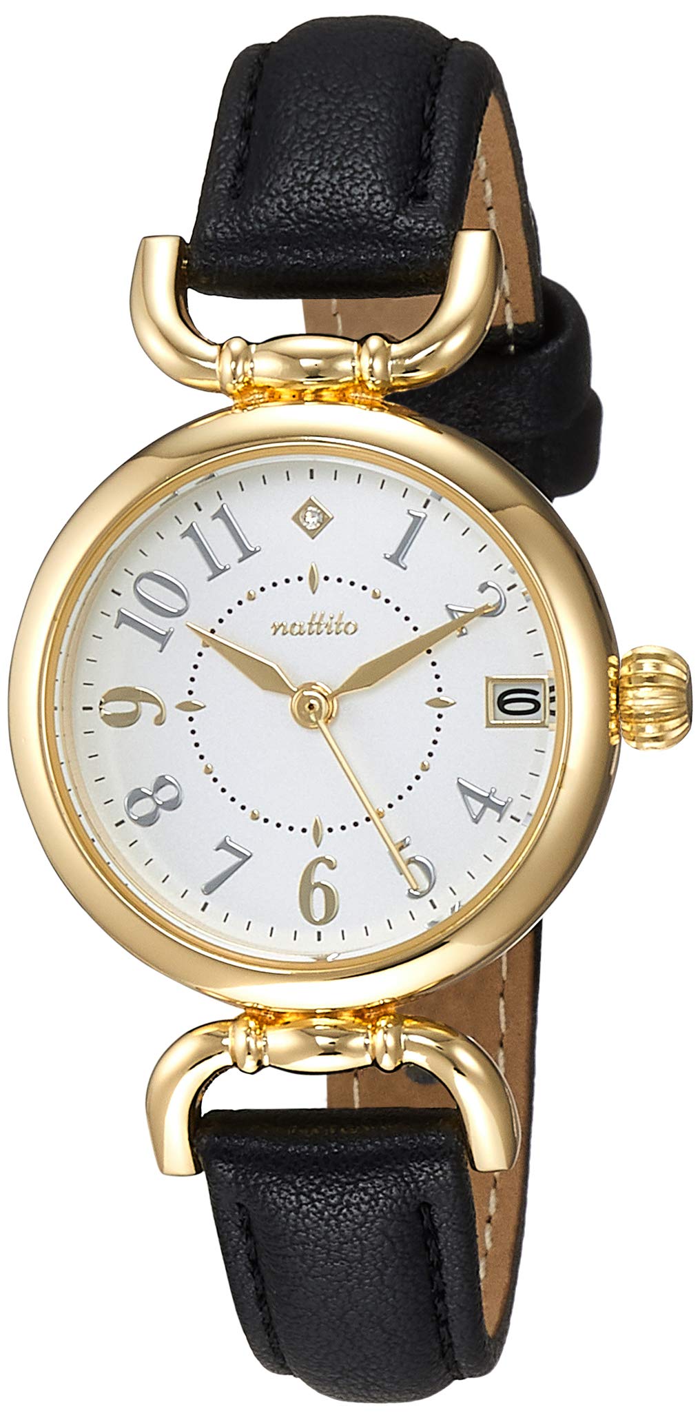 

Analog Ibany Date Leather Strap White Dial Black [Fieldwork] YM001-5 Women s