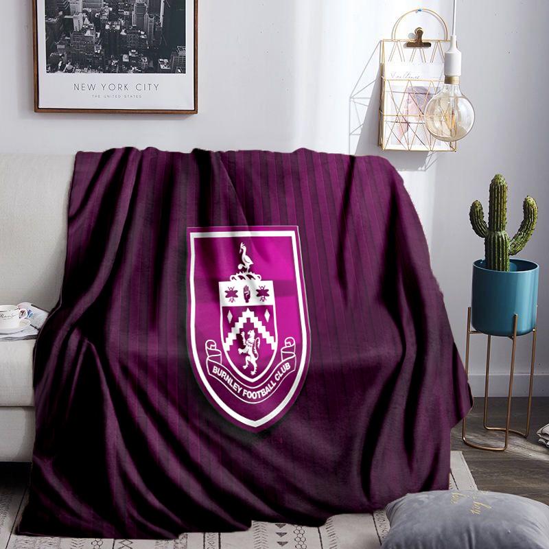 Burnley Football Club Throws Blanket Flannel Blankets Plush for Couch Bed Gifts for Men Women Travel picnic blanket Christmas fan gifts