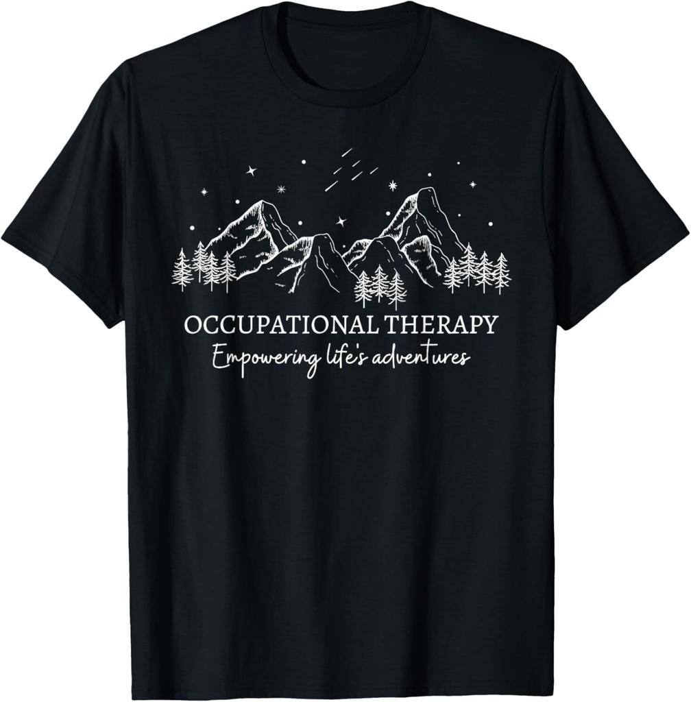 Retro Occupational Therapy Empowering Life's Adventures OT T-Shirt
