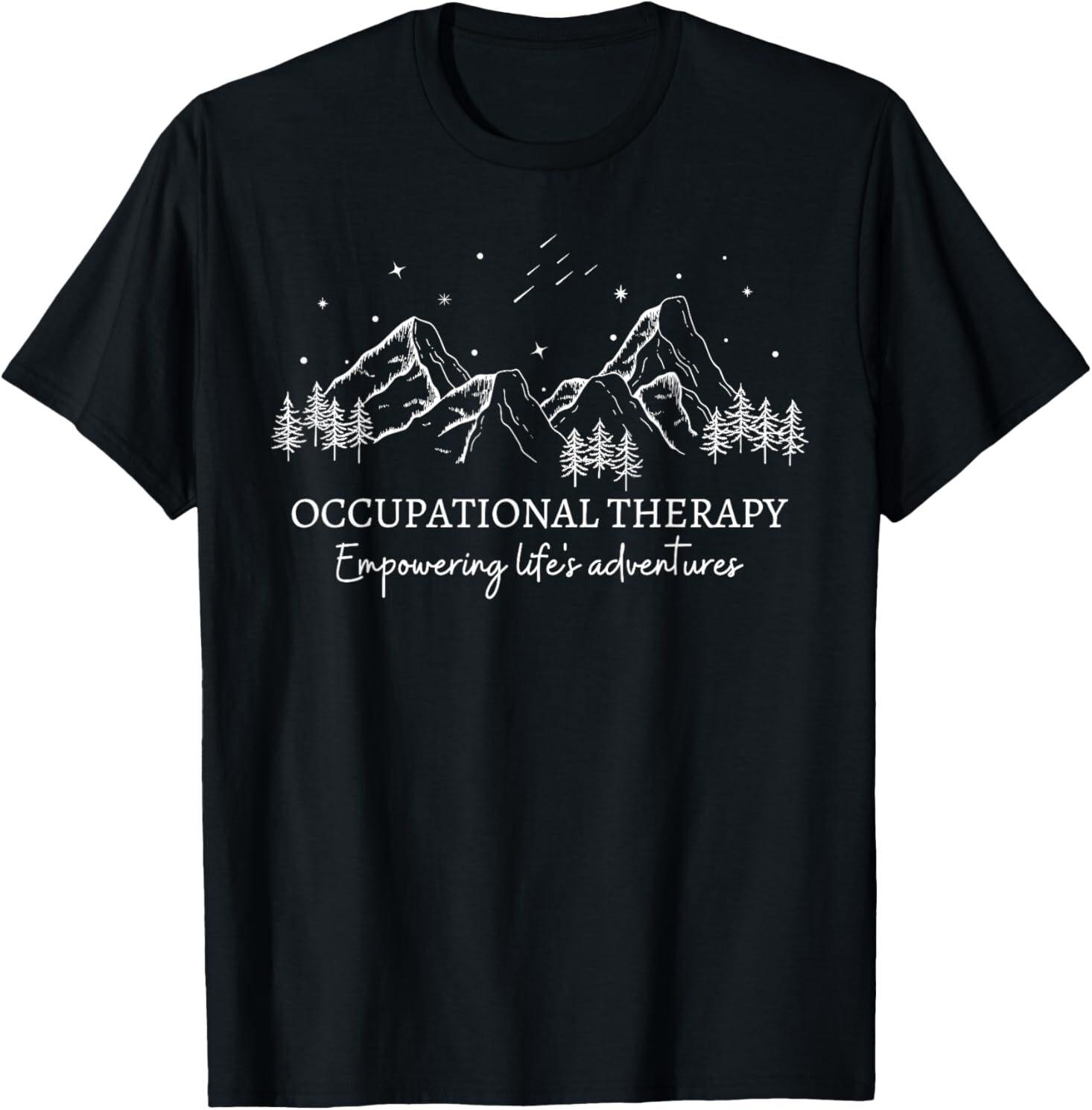 Retro Occupational Therapy Empowering Life s Adventures OT T-Shirt S
