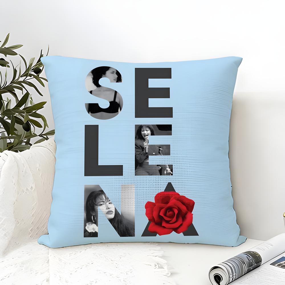 Musik Von Latin Sängerin S-Selena 3 Kissenbezug Leinen Kissenbezug Sofa Heimdeko Kissenbezug Kissenbezug