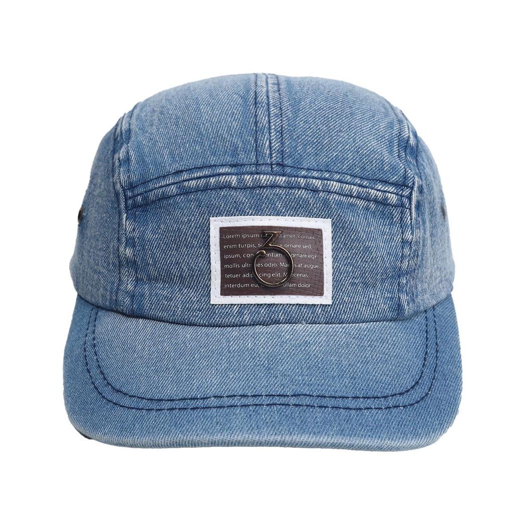 Men's & Women's Washed Denim Duckbill Cap - Short Brim, Distressed Style for Outdoor Sun Protection