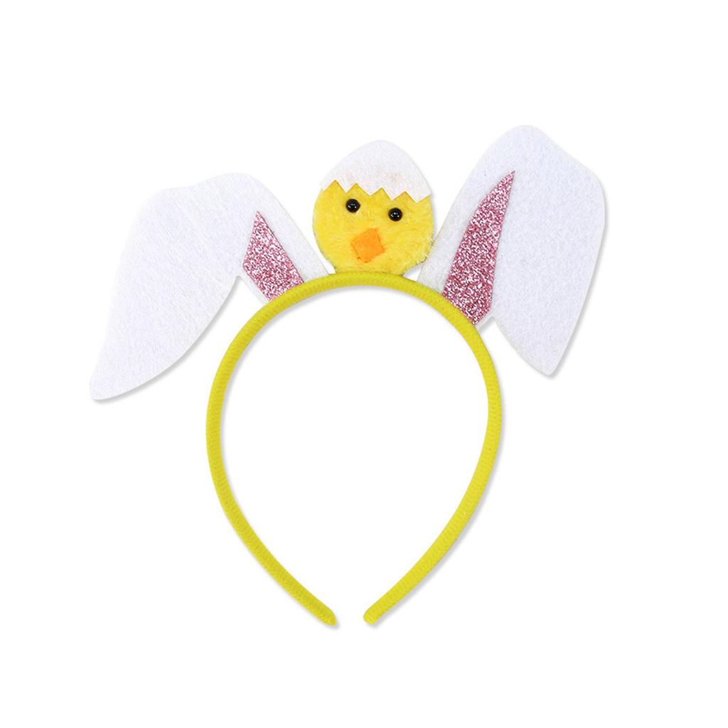 Adorkable Rabbits Makeup Headpiece for Proms Birthday Hairbands Fun Headwear Easter Hair Headwear for Children