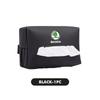 AAFO1 Car Styling Tissue Bag Armrest Box Paper Towel Interior Organizer Accessories For Skoda Fabia 1 2 Octavia A7 RS Superb Rapid