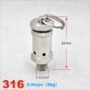 316L Stainless Steel Sanitary Safety Pressure Relief Valve