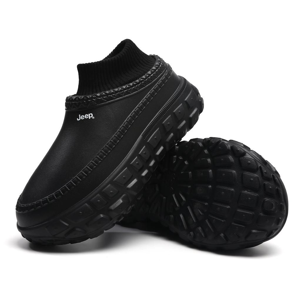 Jeep Herbst und Winter Fleece EVA Kochschuhe Unisex Schuhe Schwarz P750N14901-1