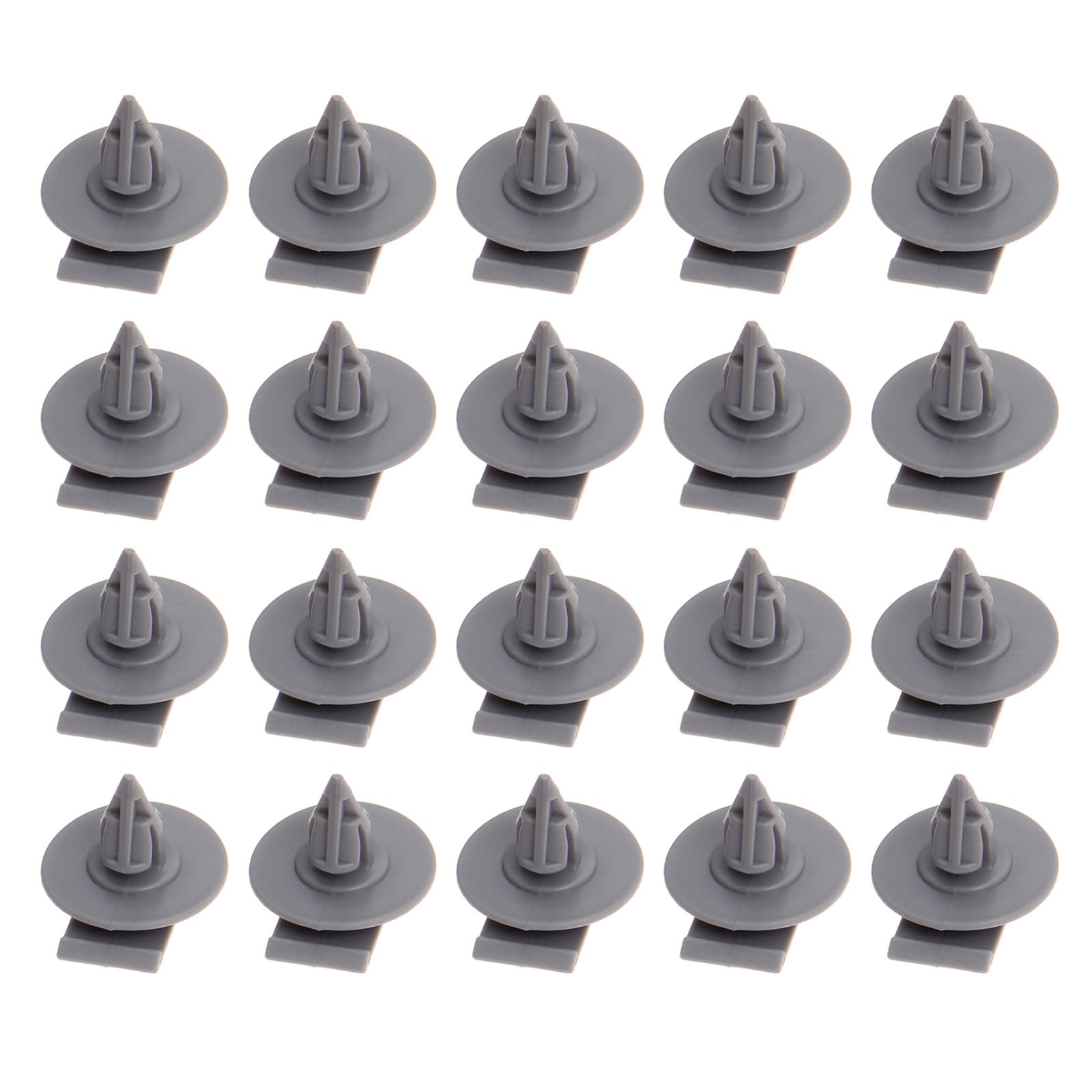 20pcs Rivet Rivet Clip Fastener Mud Flap Bumper Fender Clipall 20pcs серый