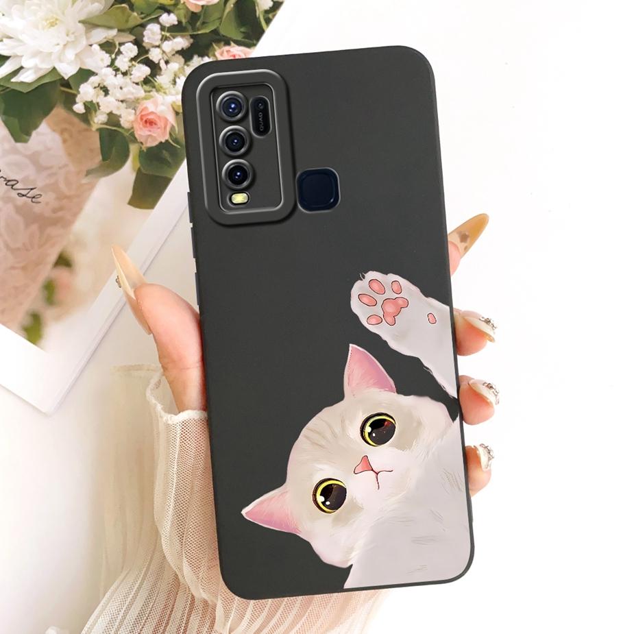 For Vivo Y30 Y50 Case 1935 1938 Cute Cat Duck Cartoon Cover Soft TPU Phone Cases For Vivo Y50 Y 30 VivoY30 VvioY50 Fundas Bumper