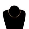Pearl Pendant Bead Chain Necklace Two Groups, Simple Personality Versatile Alloy Women's Necklace