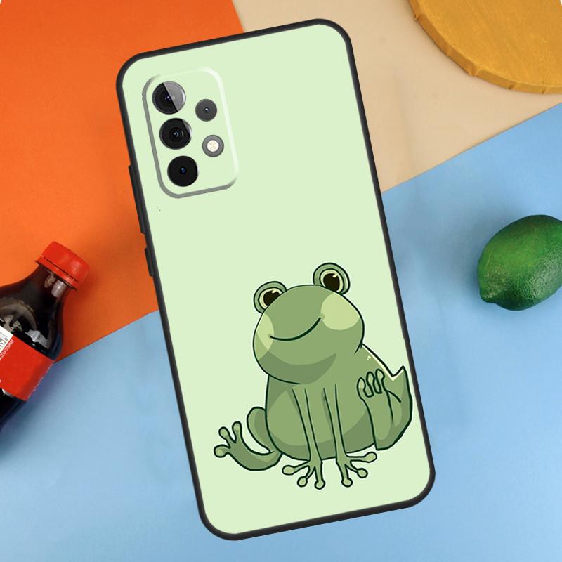

Cartoon Frog Case For Samsung Galaxy A13 A53 A16 A26 A36 A56 A12 A22 A32 A52 A06 A54 A34 A14 A15 A35 A55 Samsung A14