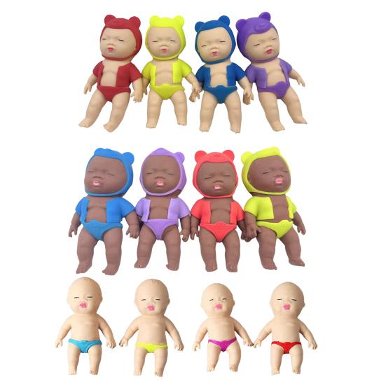Decompression Toy Stress Relief Squeeze Ball Soft TPR Anxiety Reliever for Adults Kids Birthday Christmas Gift Venting Toy