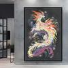 Print on Canvas Pokemon Swampert Poster Comics Pictures Not Fading Home Living Room Bedroom Wall Decoration Friends Gifts