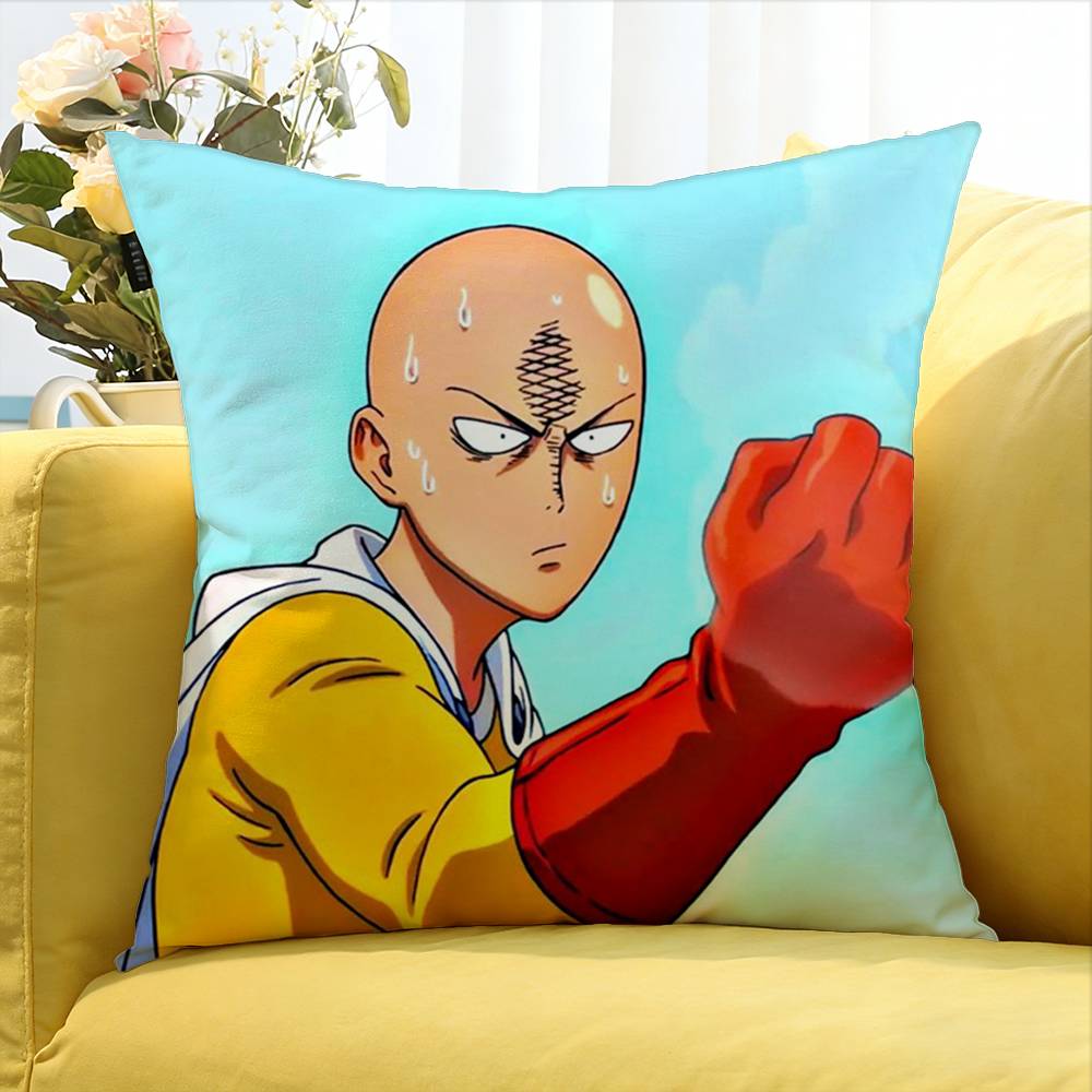OnePunchMan World Various Sizes Square Pillow Case For Car Home Bedchamber Decor