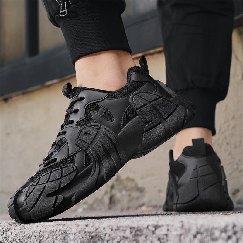 Men's shoes new summer breathable sports and leisure shoes men's outdoor mesh shoes platform-soled personalized mecha shoes trendy shoes